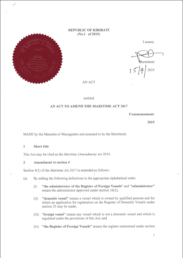 Maritime Act
